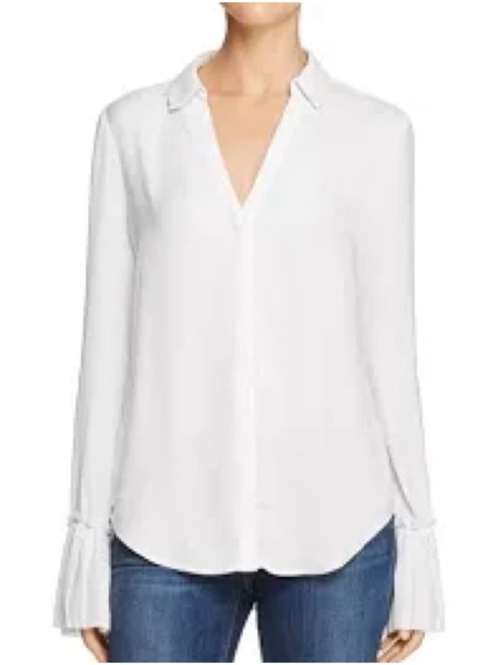 PAIGE Abriana Shirt in White Women’s Size Medium